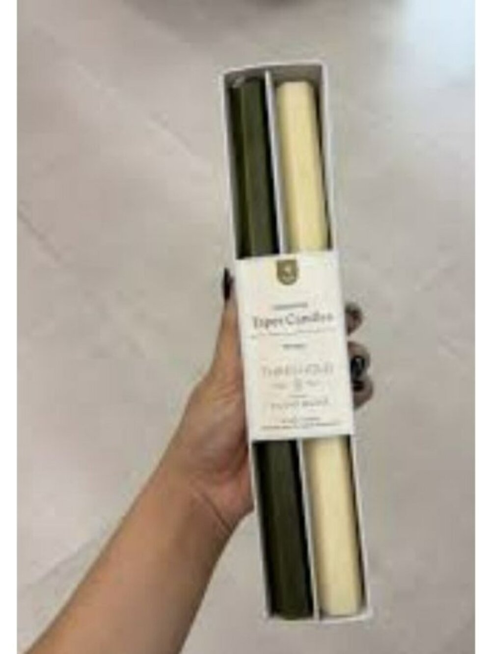 8 Pack Candles Threshold Studio McGee Unscented 10-Inch Hexagon Taper